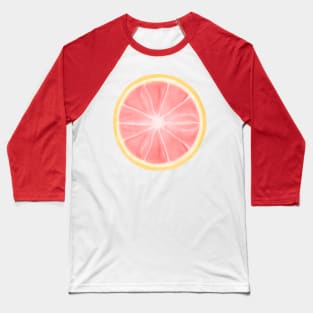 Grapefruit Citrus Circle Slice Baseball T-Shirt